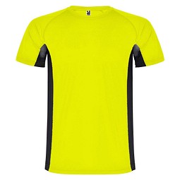 Shanghai Sport T-Shirt für Herren, Fluor Yellow / schwarz, L