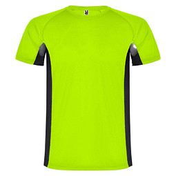 Shanghai Sport T-Shirt für Kinder, Fluor Green / schwarz, 12