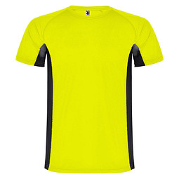 Shanghai Sport T-Shirt für Kinder, Fluor Yellow / schwarz, 4