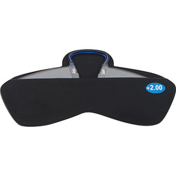 Silikontasche zum Aufkleben auf das Smartphone mit Notfallbrille, schwarz