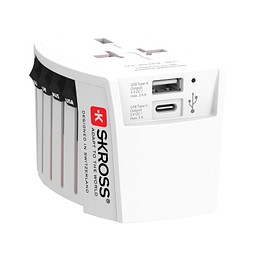 SKROSS MUV USB ( 1 USB-C 1 USB-A), weiß