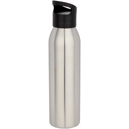 Sky 650 ml RCS-zertifizierte, einwandige Trinkflasche aus recyceltem Edelstahl, edelstahl grau