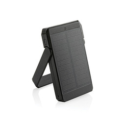 Skywave 5000mah Solar Powerbank, 10W Wireless aus rPlastik, schwarz