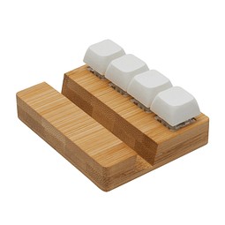 Smartphone-Halter CLICKER,braun, weiß