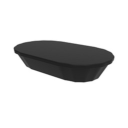 Snackschale ToGo, mit Deckel, schwarz