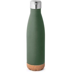 SOLBERG. Thermosflasche aus Edelstahl und Korkboden, 560 ml, Khaki