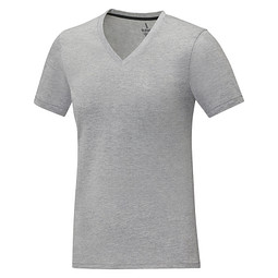 Somoto T-Shirt mit V-Ausschnitt für Damen, heather grau, S