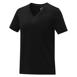 Somoto T-Shirt mit V-Ausschnitt für Damen, schwarz, L