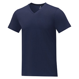 Somoto T-Shirt mit V-Ausschnitt für Herren, navy, L
