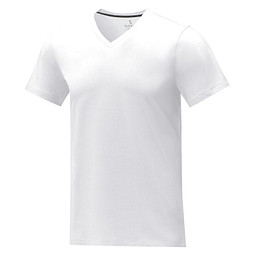 Somoto T-Shirt mit V-Ausschnitt für Herren, weiss, XXL