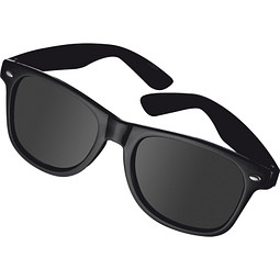 Sonnenbrille aus Kunststoff im Nerdlook, UV 400 Schutz, schwarz