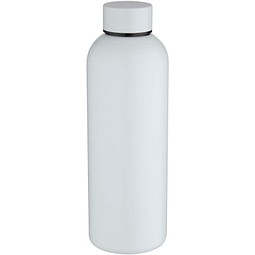 Spring 750 ml RCS-zertifizierte einwandige Trinkflasche aus recyceltem Edelstahl, weiss