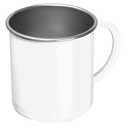 Stahltasse Trezzo,weiss