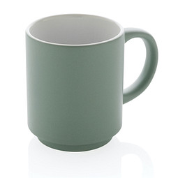 Stapelbare Keramiktasse, grün
