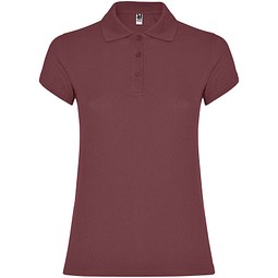 Star Poloshirt für Damen, Berry Red, S