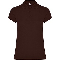 Star Poloshirt für Damen, Chocolat, 2XL