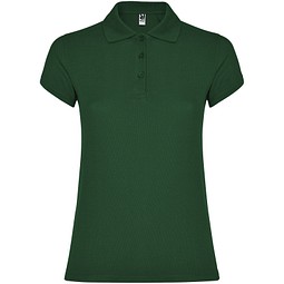 Star Poloshirt für Damen, dunkelgrün, M