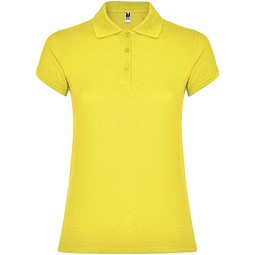 Star Poloshirt für Damen, gelb, L