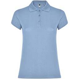 Star Poloshirt für Damen, himmelblau, 2XL