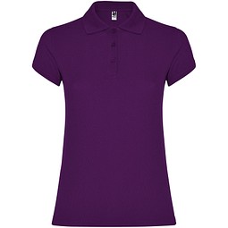 Star Poloshirt für Damen, lila, M