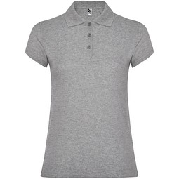 Star Poloshirt für Damen, Marl Grey, M