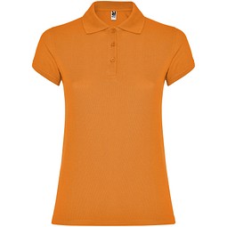 Star Poloshirt für Damen, orange, S