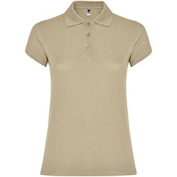 Star Poloshirt für Damen, sand meliert, 2XL