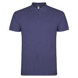 Star Poloshirt für Herren, Blue Denim, S
