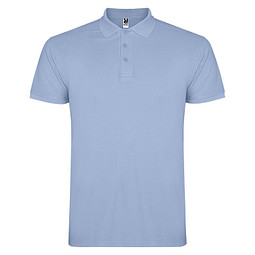 Star Poloshirt für Herren, himmelblau, M