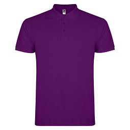 Star Poloshirt für Herren, lila, M