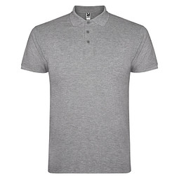 Star Poloshirt für Herren, Marl Grey, S