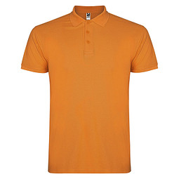Star Poloshirt für Herren, orange, L