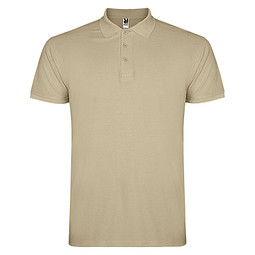 Star Poloshirt für Herren, sand meliert, 3XL