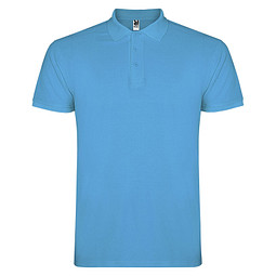 Star Poloshirt für Herren, türkis, L