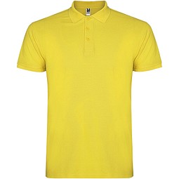 Star Poloshirt für Kinder, gelb, 3/4