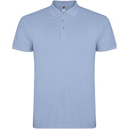 Star Poloshirt für Kinder, himmelblau, 9/10
