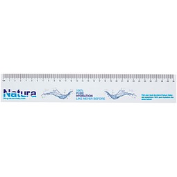 Sticky-Mate® Haftnotizen mit gedrucktem 30 cm Lineal aus recyceltem Material, weiss, 50 pages