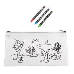 Stiftetasche COLOURFUL SCHOOL,weiß