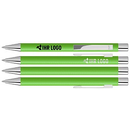 uma® Metall-Kugelschreiber Straight SI, blaue Mine, hellgrün