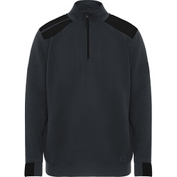 Farblich kombiniertes Sweatshirt Maverick, S, bleigrau/schwarz