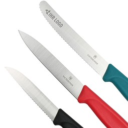 Swiss Classic Gemüsemesser-Set, 3-tlg., schwarz, rot, grün
