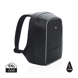 Swiss Peak 15,6 Zoll Anti-Diebstahl Laptop-Rucksack, schwarz