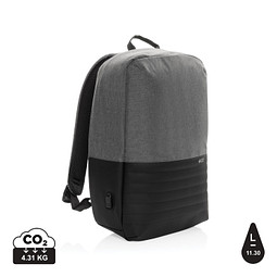 Swiss Peak AWARE™ Anti-Theft-RFID 15 Zoll-Laptop-Rucksack, grau