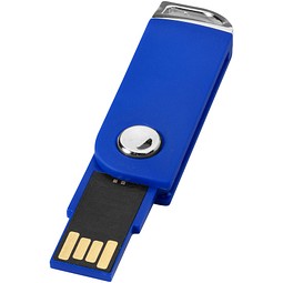 Swivel Rectangular USB-Stick, blau, 2GB