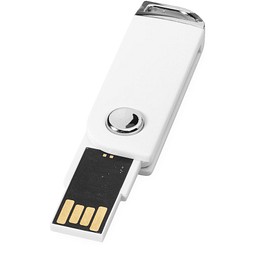 Swivel Rectangular USB-Stick, weiss, 64GB