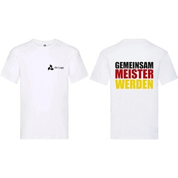 T-Shirt Fan-Edition mit WM-Motiv Meister plus Logofläche, S