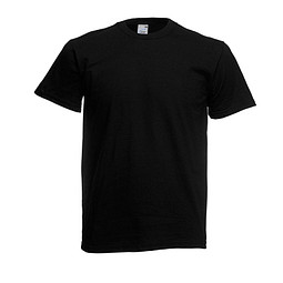 FRUIT OF THE LOOM® Unisex T-Shirt Original T, schwarz, S