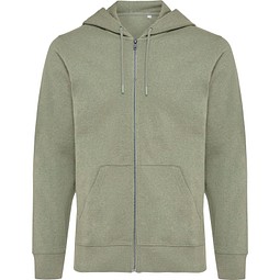 Iqoniq Abisko Zip-Kapuzenpullover, heather green, XXS