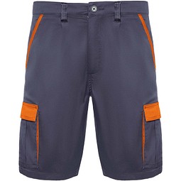 Tahoe Arbeitsshorts, 250 g/m2, blei/orange, 2XL