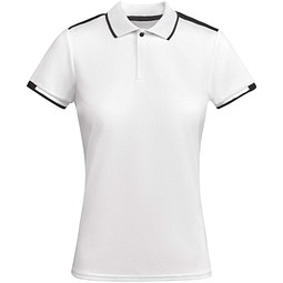 Tamil Sport Poloshirt für Damen, weiss, S